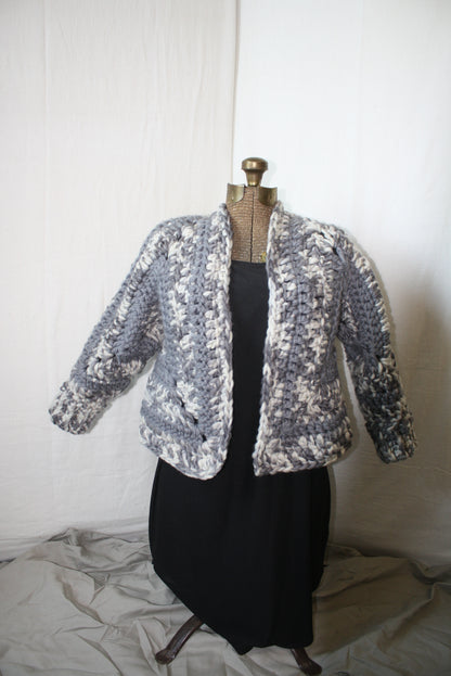 Granny Hexagon Crop Cardigan
