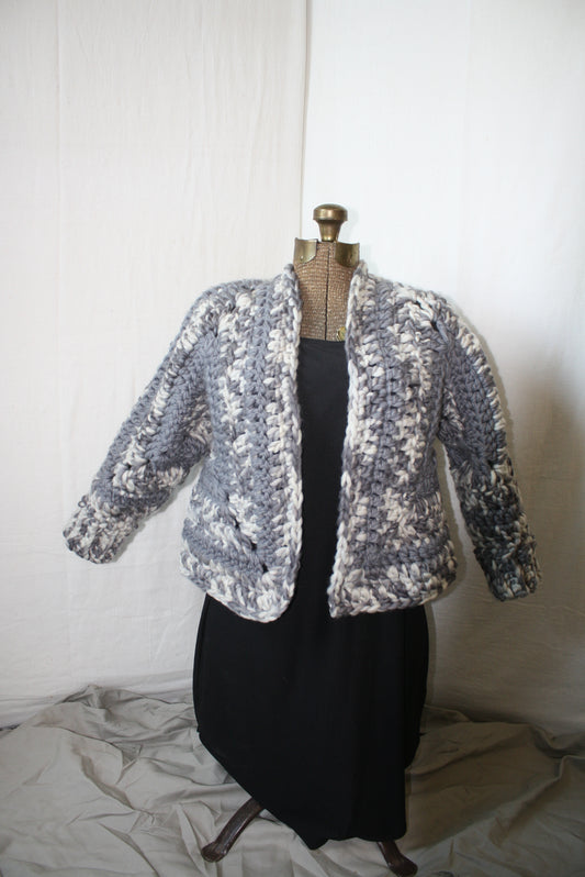 Granny Hexagon Crop Cardigan