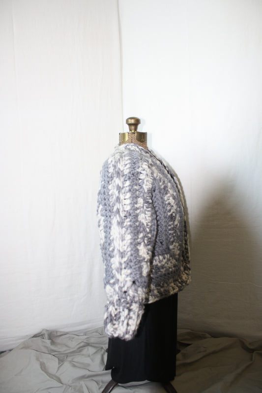 Granny Hexagon Crop Cardigan
